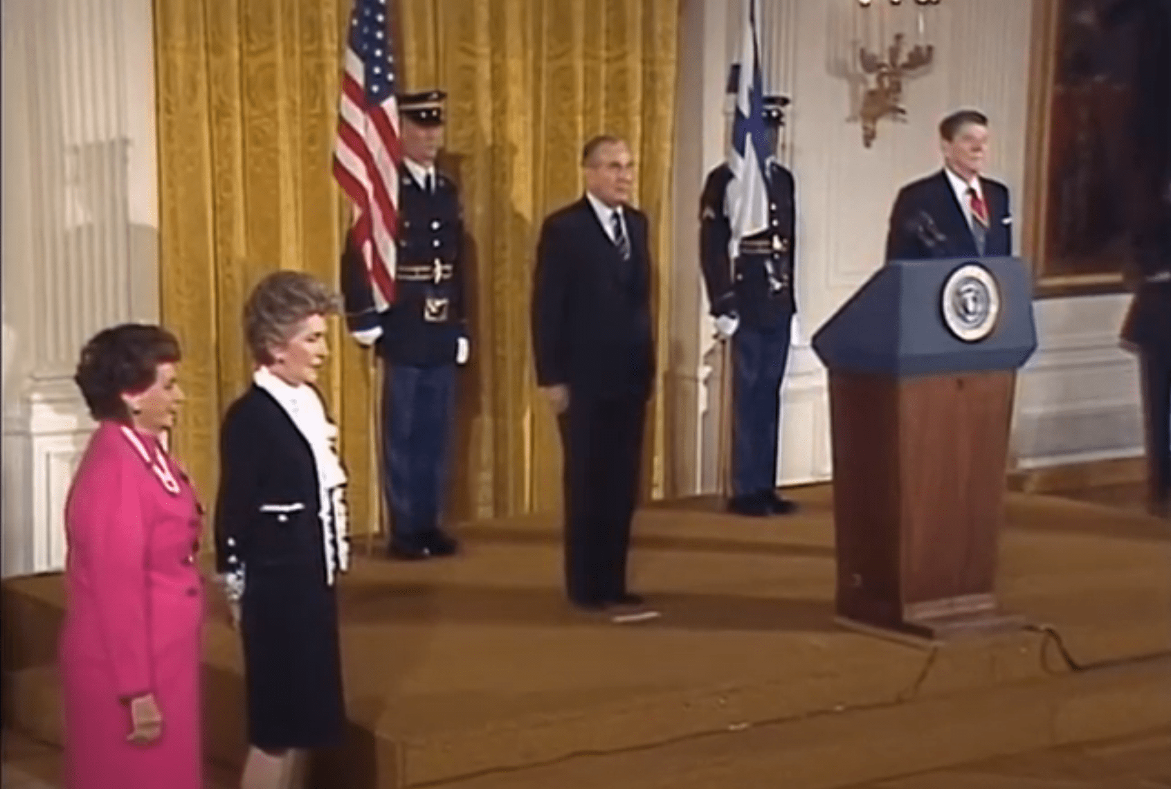 נאום הנשיא בקבלת פנים ע”י נשיא ארצות הברית רונלד רייגן בבית הלבן